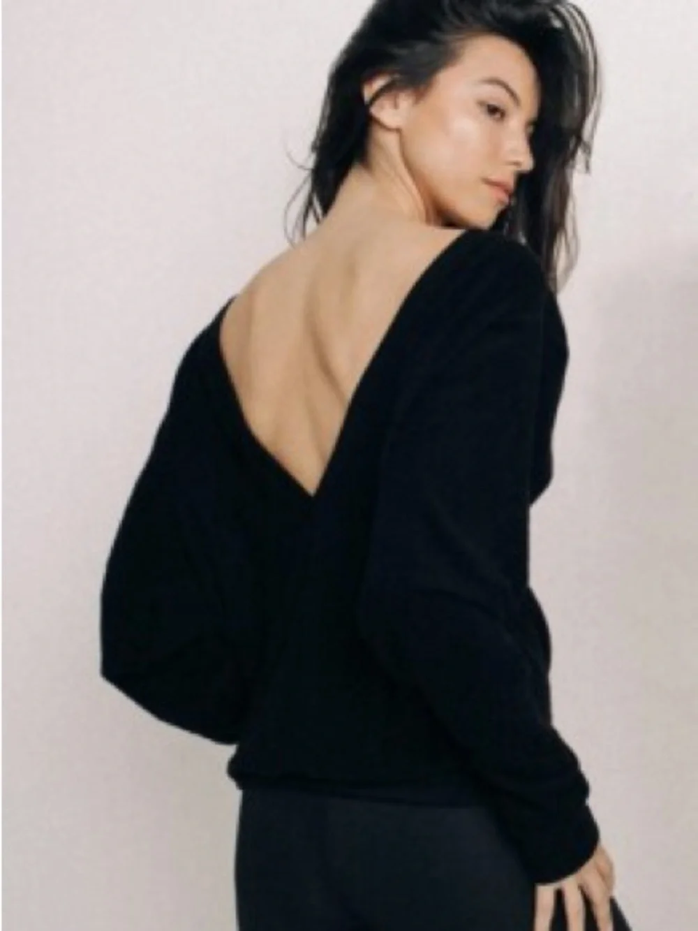 Joah Brown Reversible V-Back Sweatshirt - Picture 2 of 10
